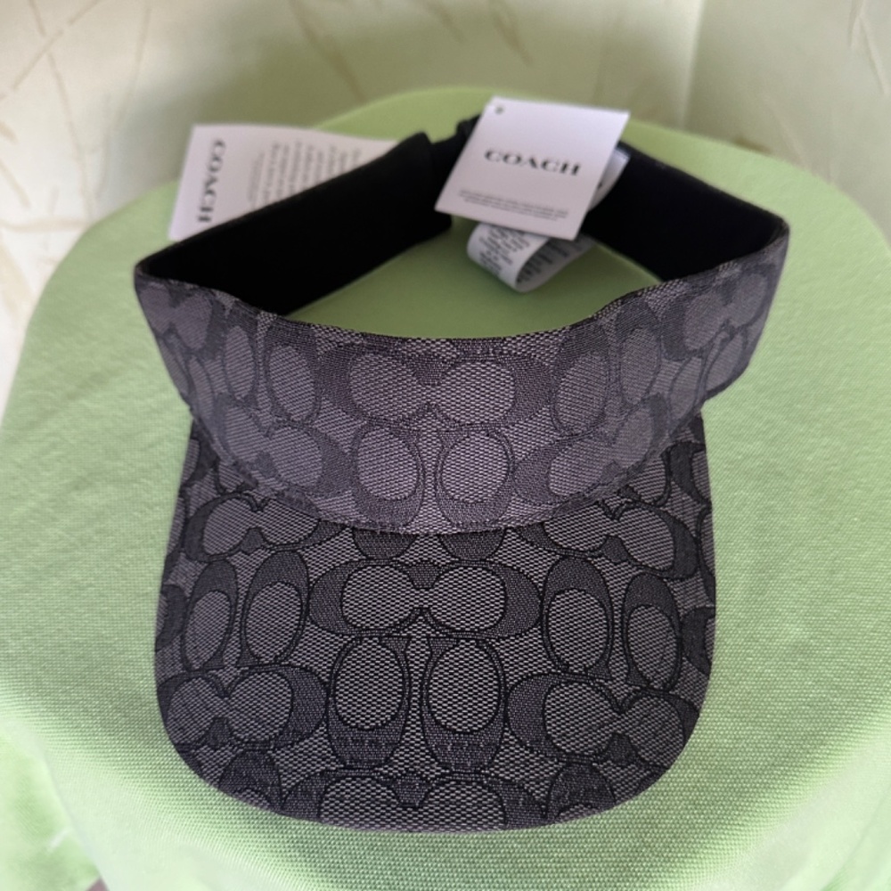 COACH SIGNATURE VISOR:NWT BLACK SIGNATURE C0976 - Picture 6 of 12